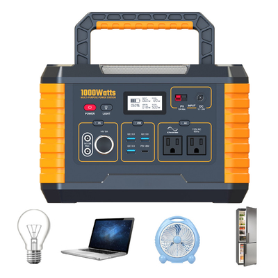 Przenośna elektrownia słoneczna 110 V 1000 W AC z kontrolerem MPPT